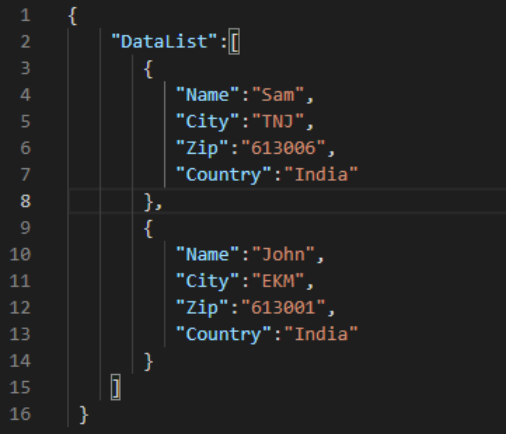 Adres mektup birleştirme veri kaynağı olarak veri listesi