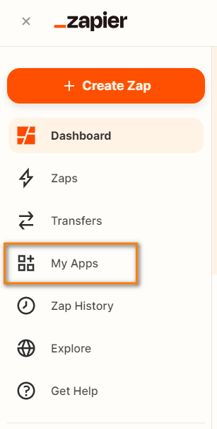 Dashboard di Zapier