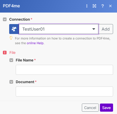 Klassifizierungsmodul in Make