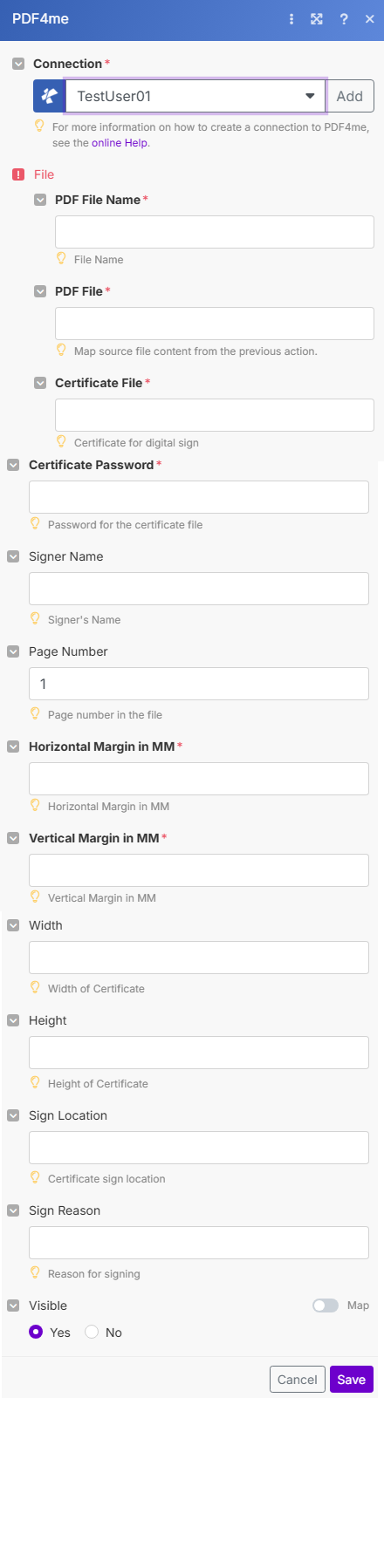 Digital Sign-Modul in Make