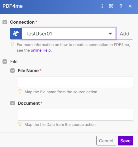 Ek aus PDF-Modul in Make extrahieren