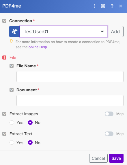 Ressourcen-Modul in Make extrahieren
