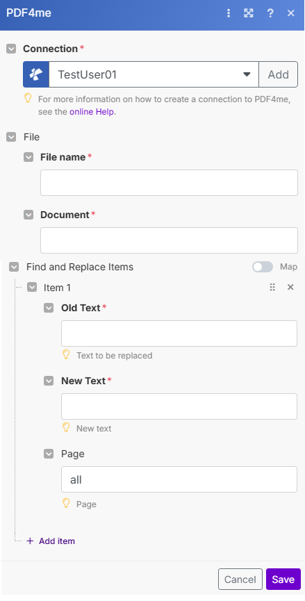 Suchen und Ersetzen Modul in Make