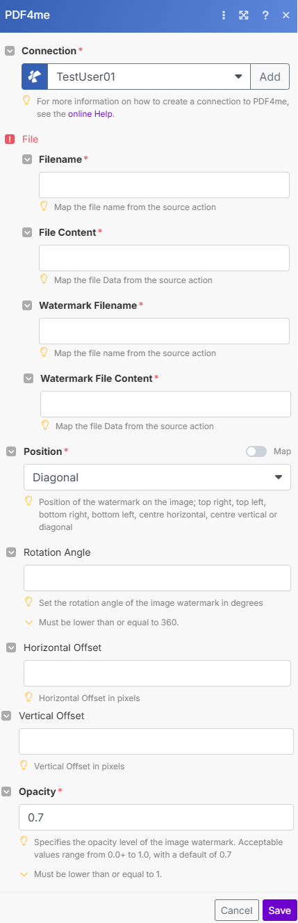Bild - Bildwasserzeichen in Make hinzufügen