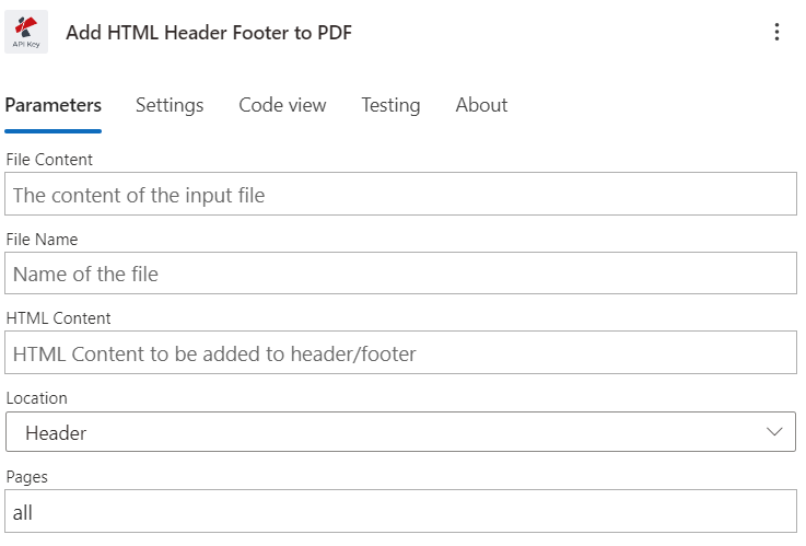 Add Html Header Footer to PDF