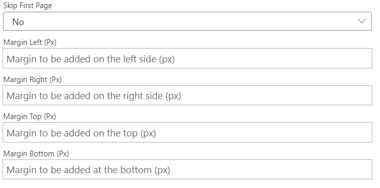 Add HTML Header Footer to PDF configuration